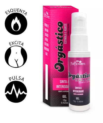 Gel Orgástico Hidratante Corporal Estimula e Aquece HotFlowers