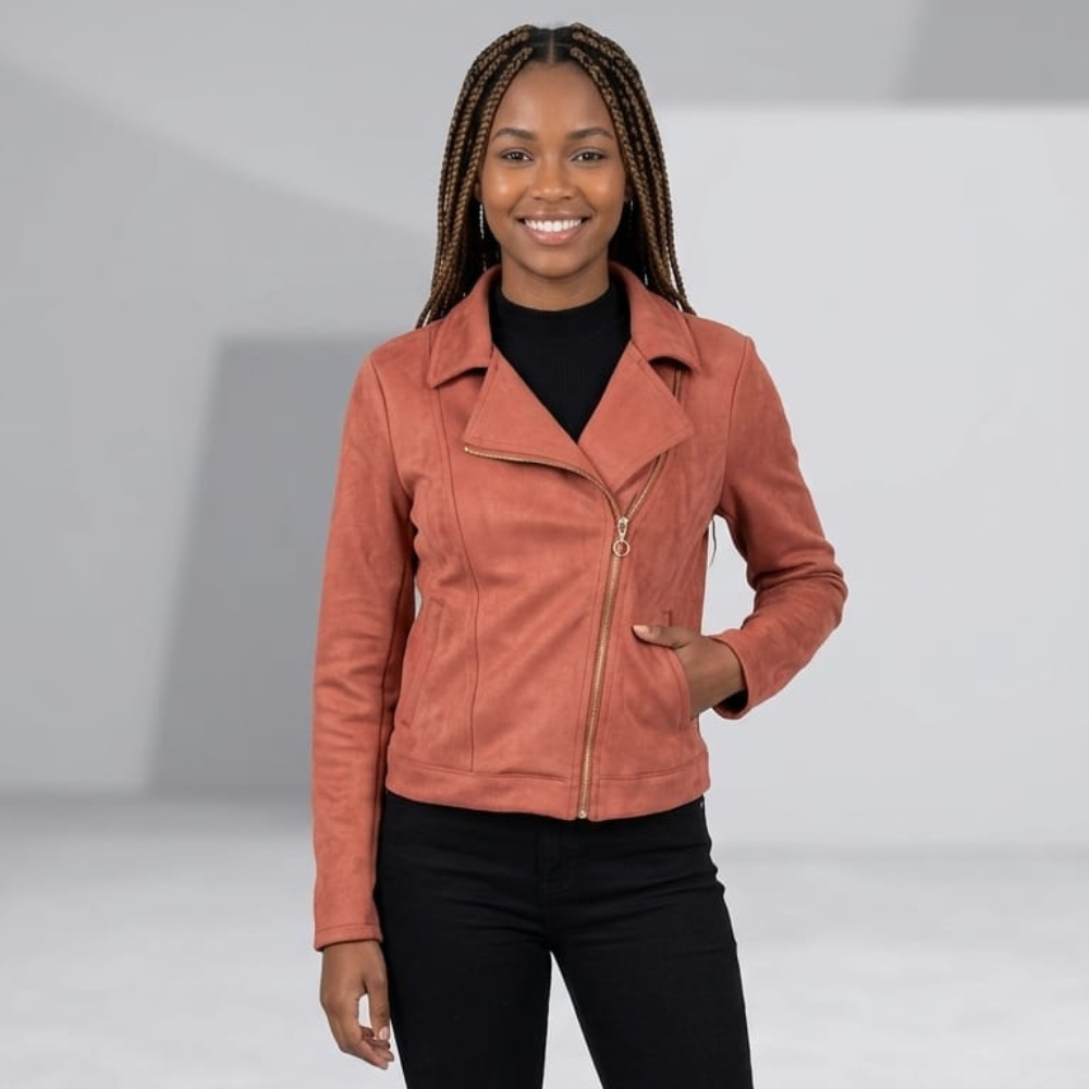 Jaqueta Feminina em Suede