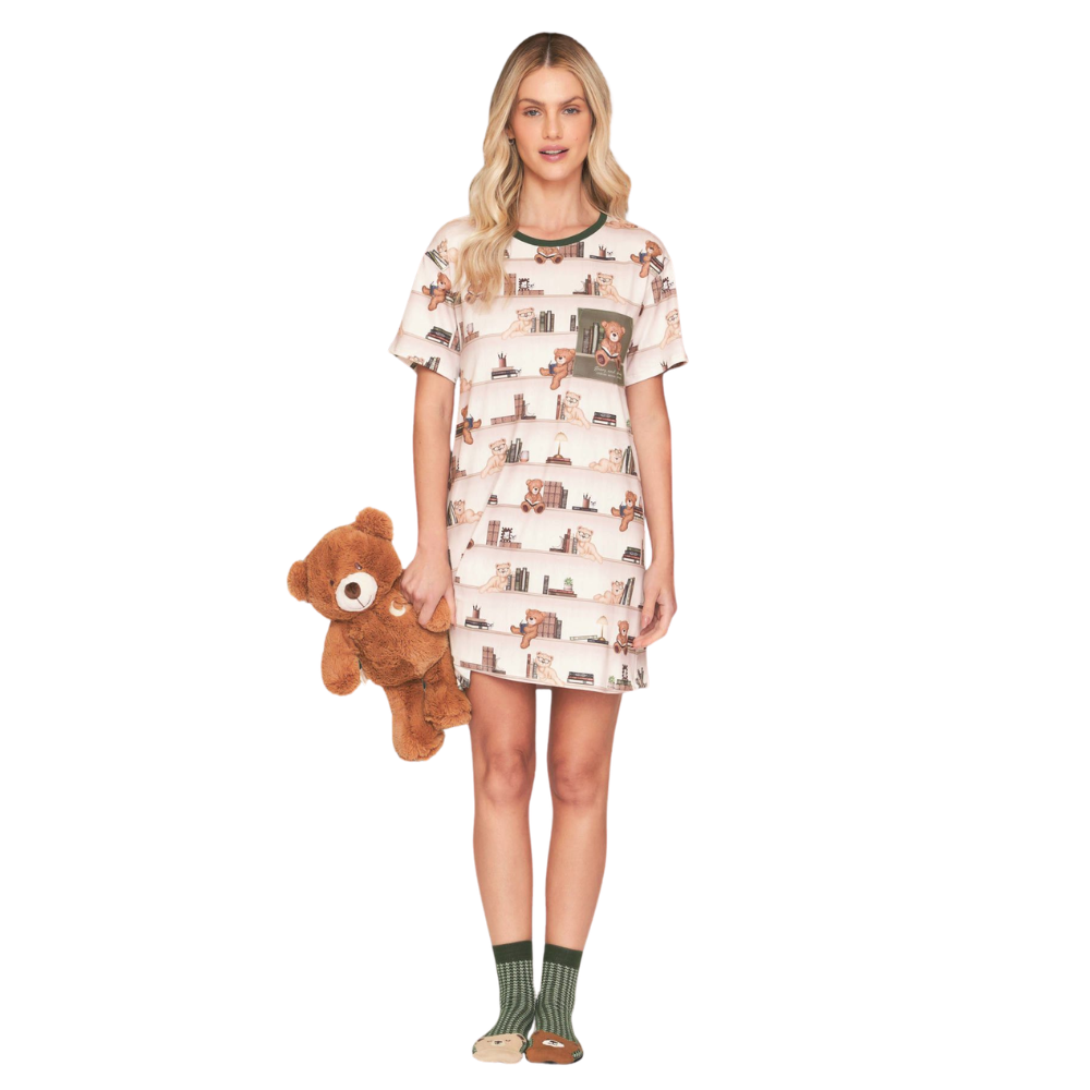 Camisola Manga Curta All Print BB Moment em Sublime Touch