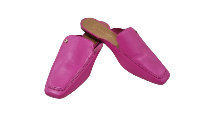 Mule Atanado Stone Fúcsia Conforto e Estilo