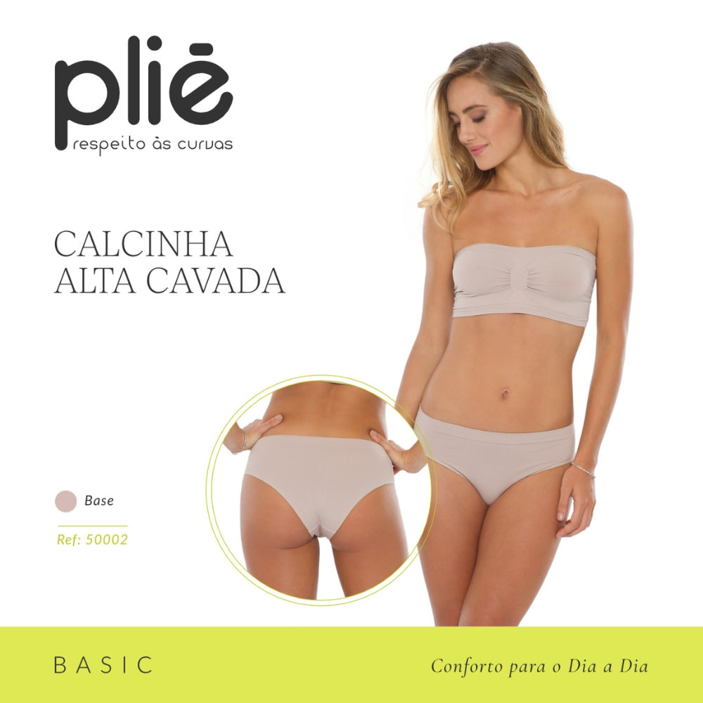 Calcinha Alta Cavada Conforto Ideal para o Dia a Dia com Tratamento Hidrófilo