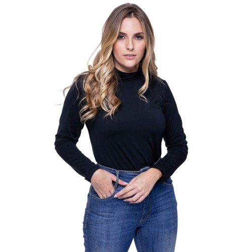 Básica Gola Alta Térmica Feminina Segunda Pele Policorp