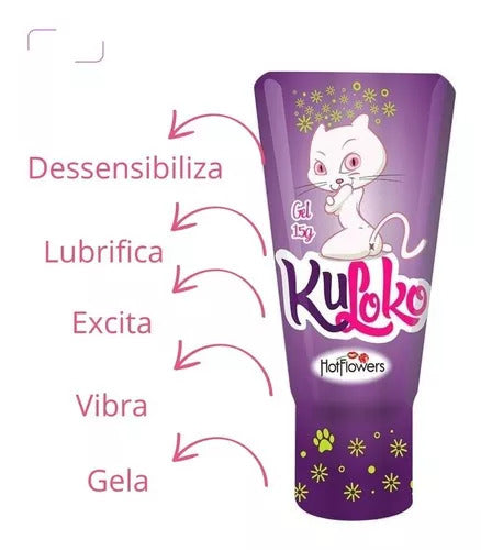 Kuloko – Gel Deslizante com Efeito Vibrante, Refrescante e Alívio do Desconforto