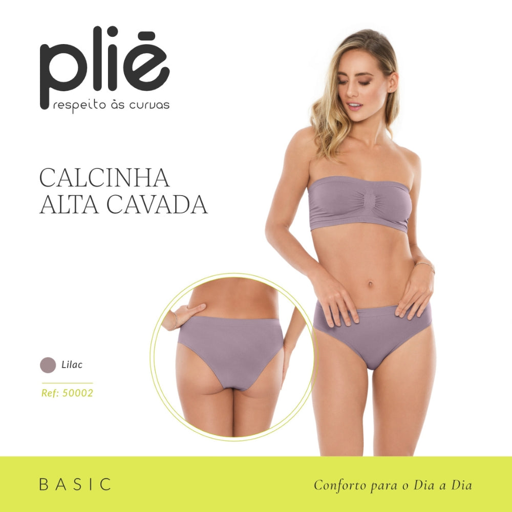 Calcinha Alta Cavada Conforto Ideal para o Dia a Dia com Tratamento Hidrófilo