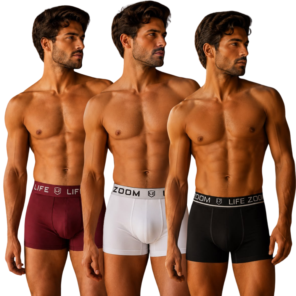 Cueca Boxer Masculina Confortável em Microfibra Forro 100% Algodão | Life Zoom