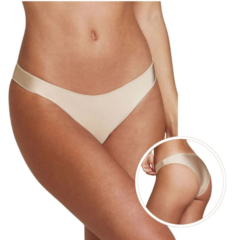 Calcinha Biquíni Acabamento Invisível em Microfibra Cintilante