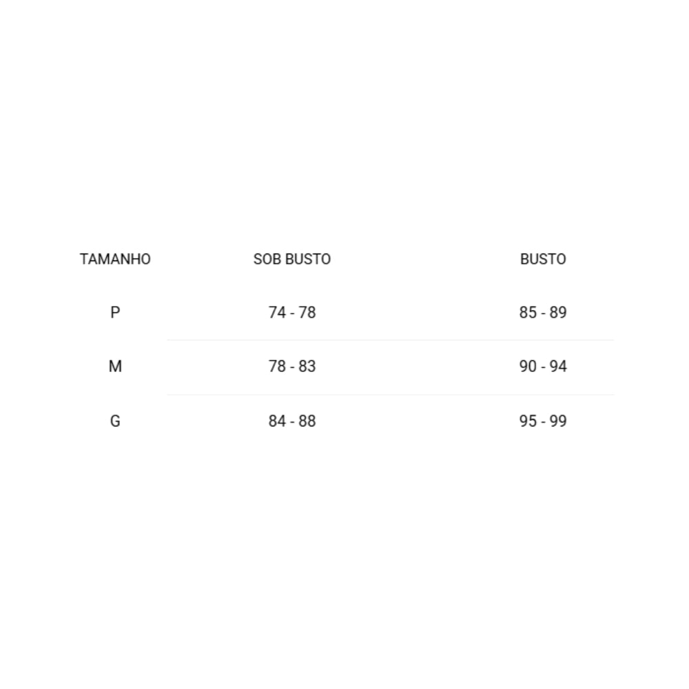 Sutiã Top Faixa Com Bojo Removível Em Microfibra