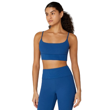 Top Alças Finas Cós Canelado Alto Giro