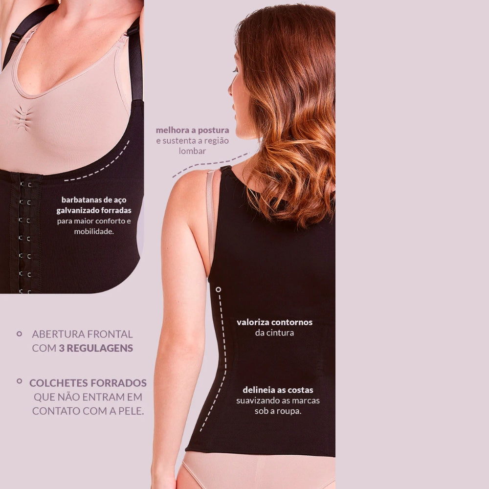 Colete Modelador Estético  Reduz Medidas em até 5cm