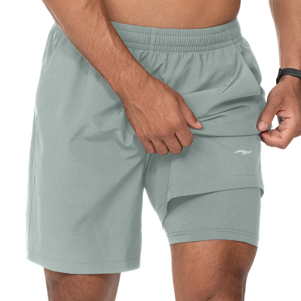 Bermuda Masculina Training Tecido Leve e Respirável Cós Alto Bolsos Funcionais