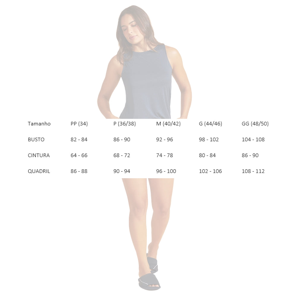 Pijama Feminino Regata em Microfibra Leve e Confortável