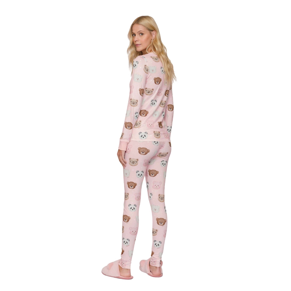 Pijama Slim Feminino Bearmily Love em Sublime Touch