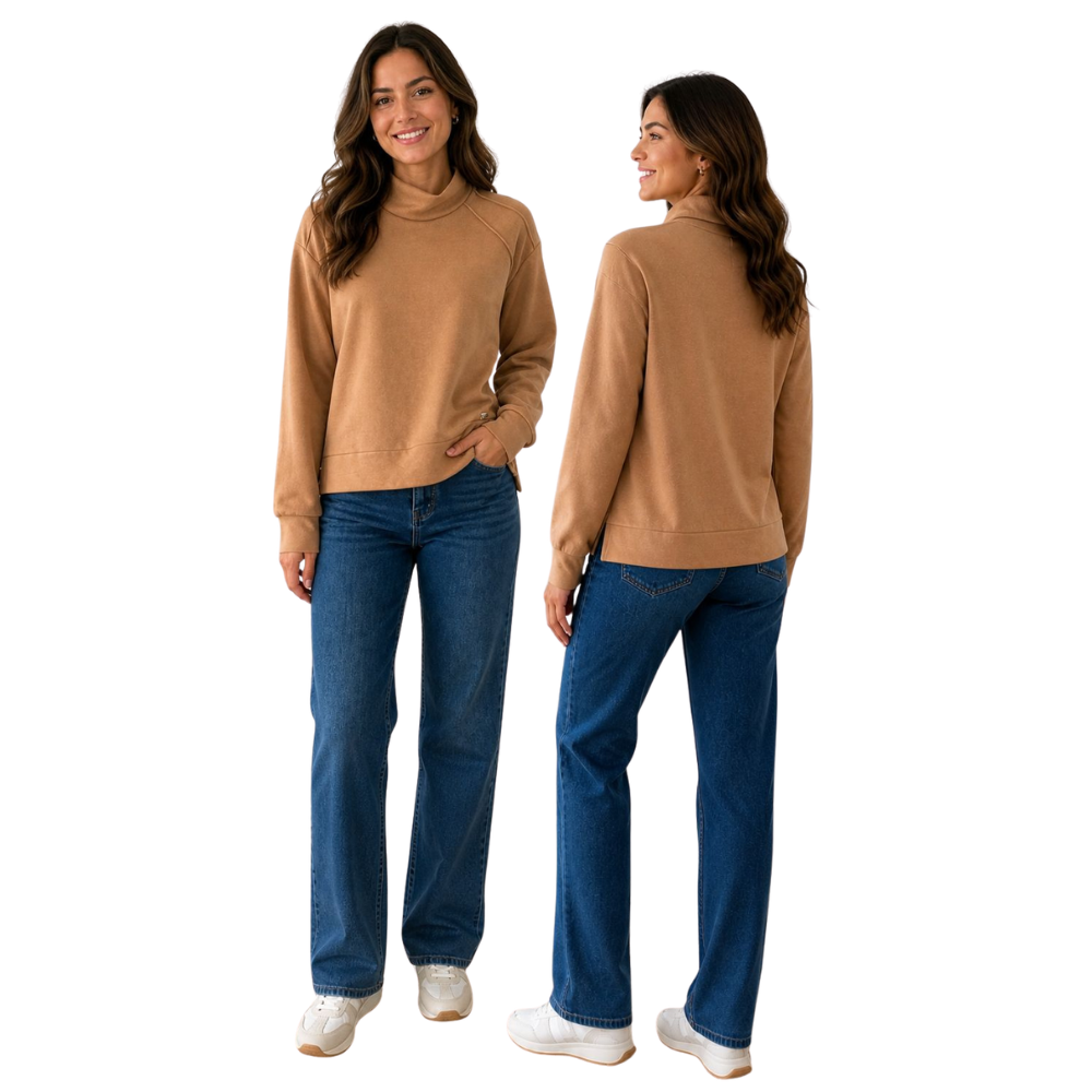 Blusão Feminino Comfy Tecido Macio