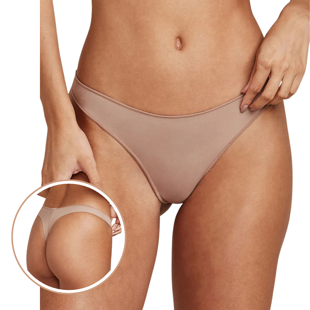 Calcinha Fio Dental Acabamento Invisível em Microfibra