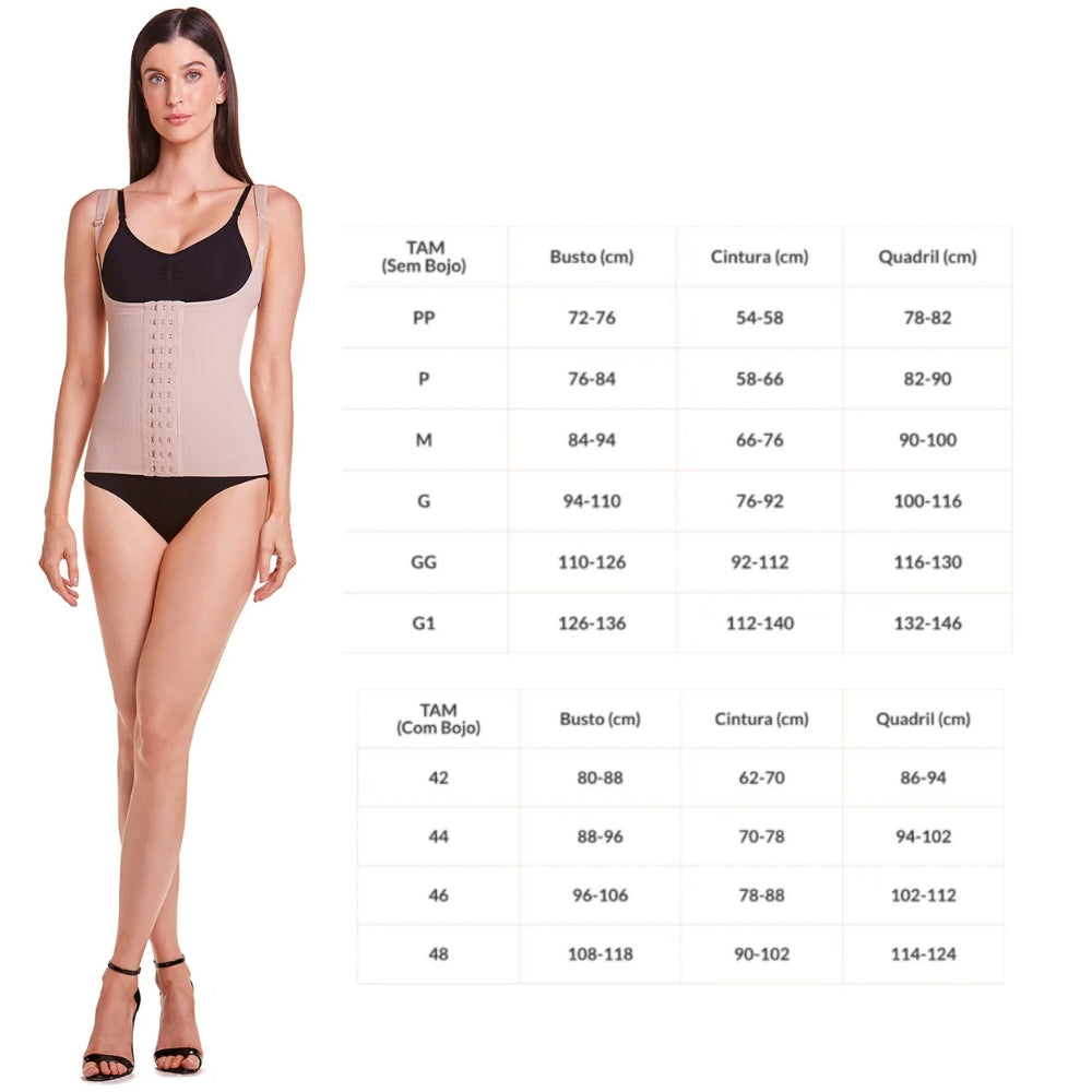 Colete Modelador Estético  Reduz Medidas em até 5cm