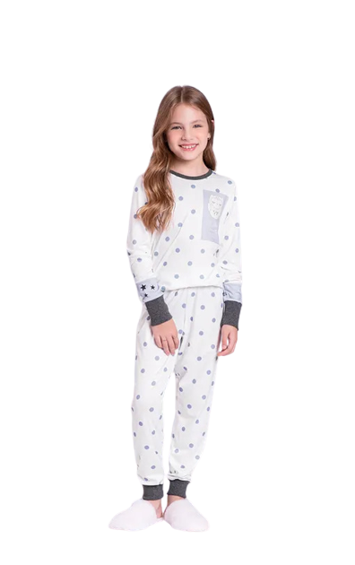 Pijama Slim Owl Shines Meia estação Lua Luá