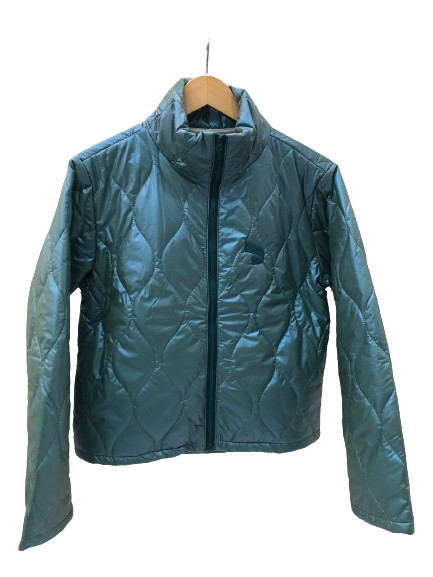 Jaqueta Puffer  Matelassê com Gola Alta e Bolsos Laterais e Internos