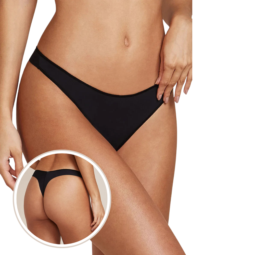 Calcinha Fio Dental Acabamento Invisível em Microfibra