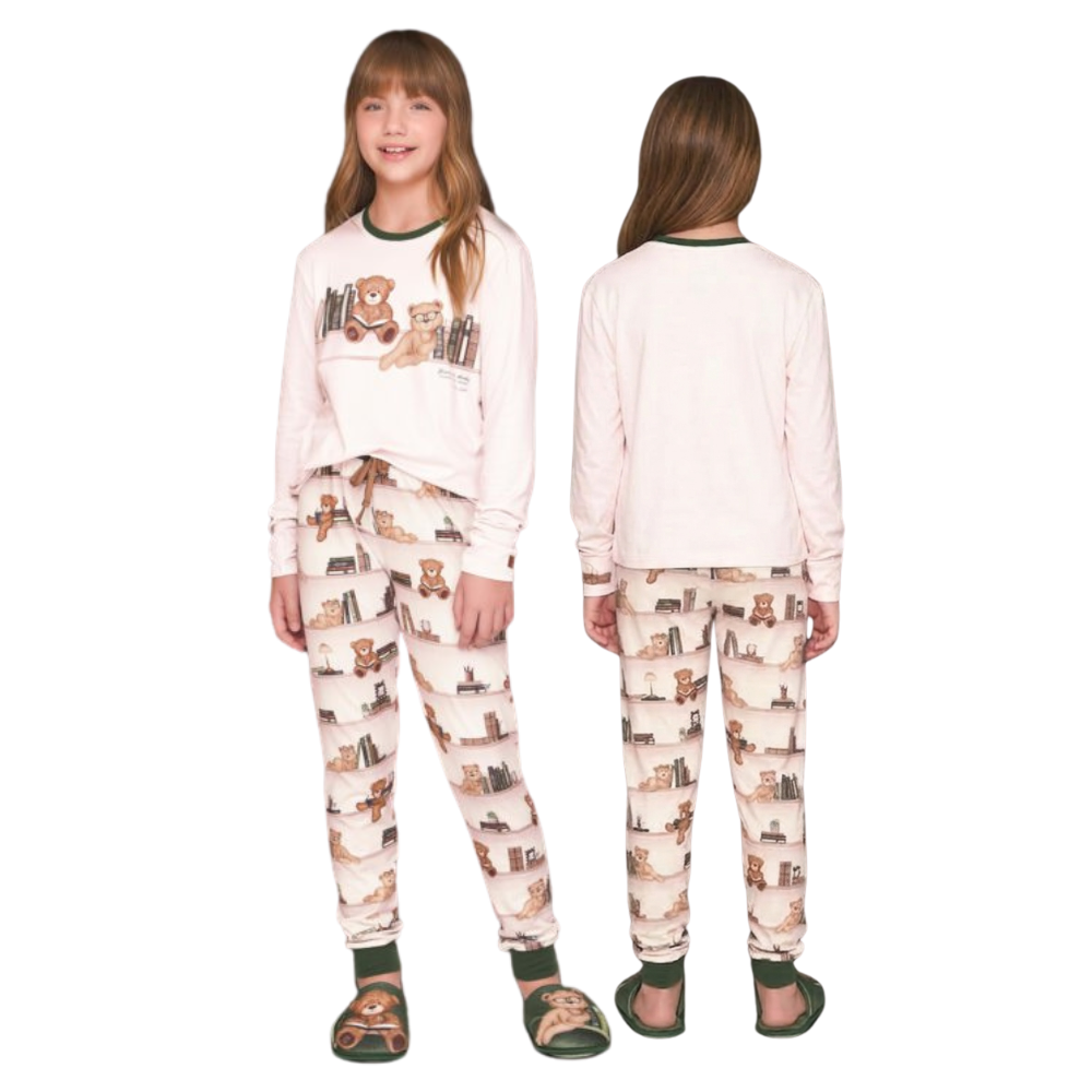 Pijama Jogger Infantil Feminino BB Moment em Sublime Touch