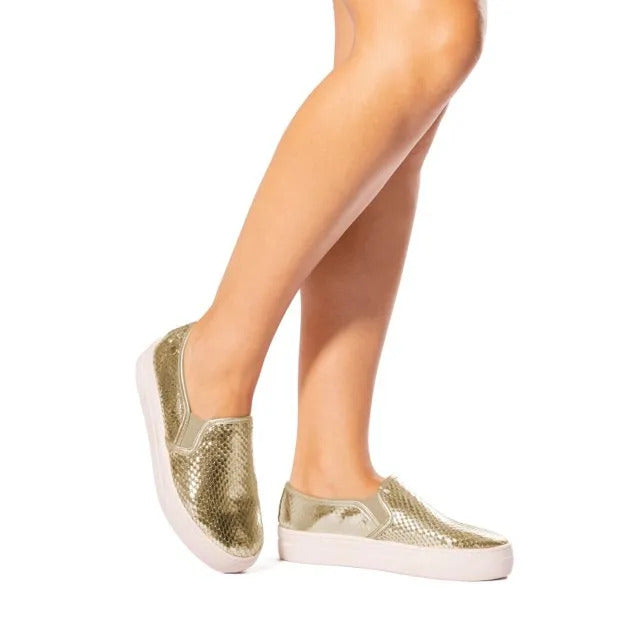 Tênis Cobra Lux Dourado Giulia Domna