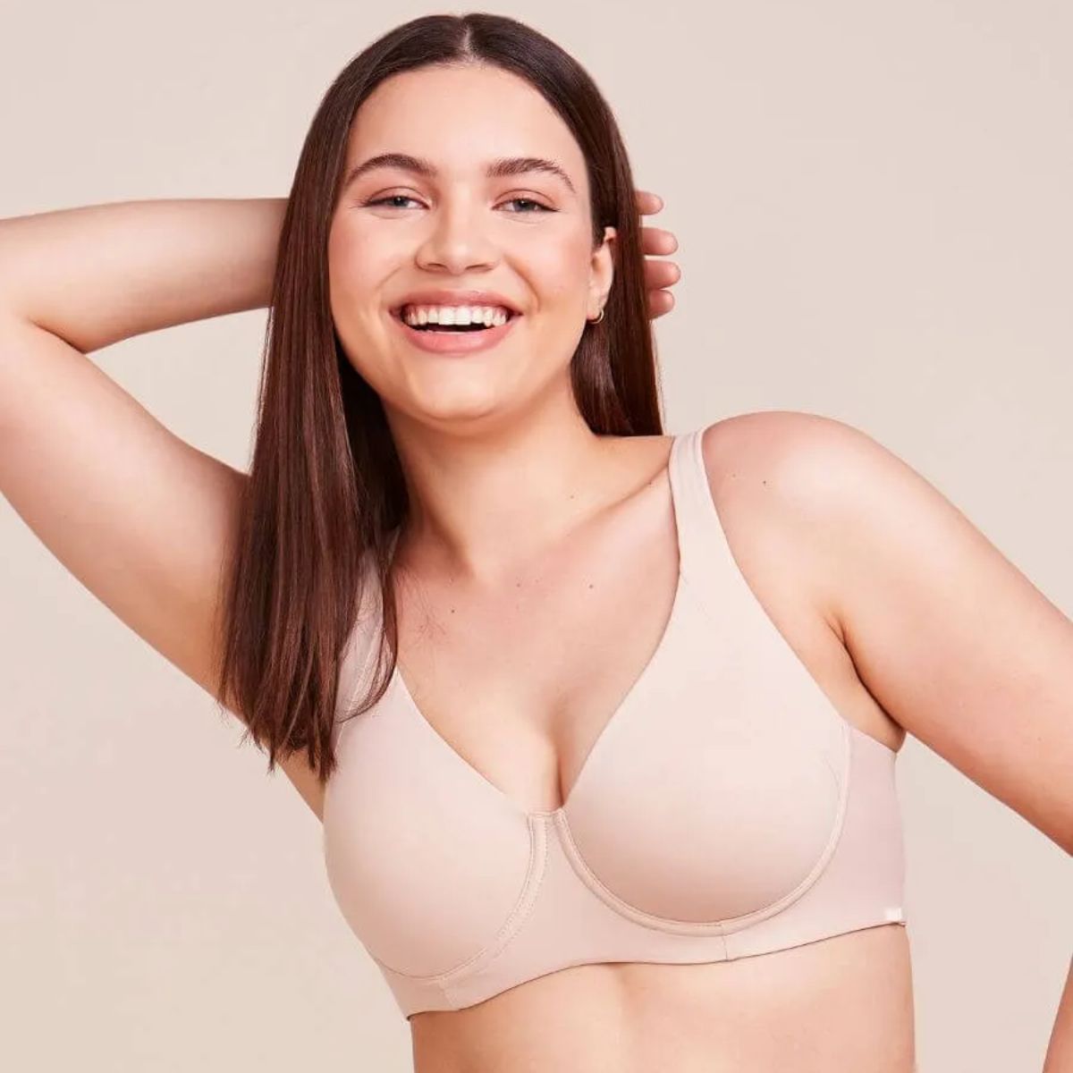 Sutiã Meia-Taça Ampla Cobertura com Aro e sem Bojo em Microfibra Hope