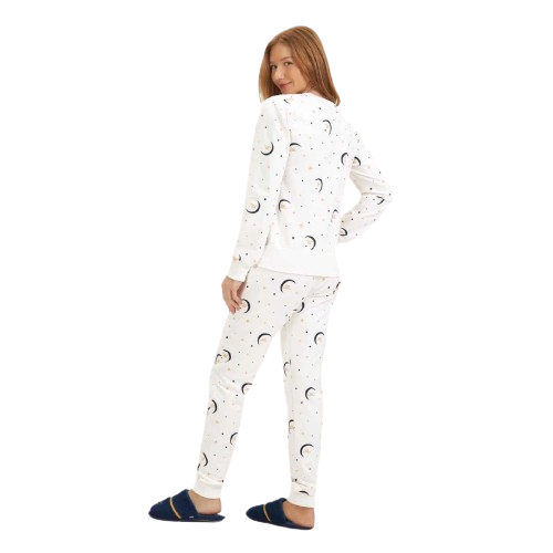 Pijama Manga Longa Feminino Cor com Amor