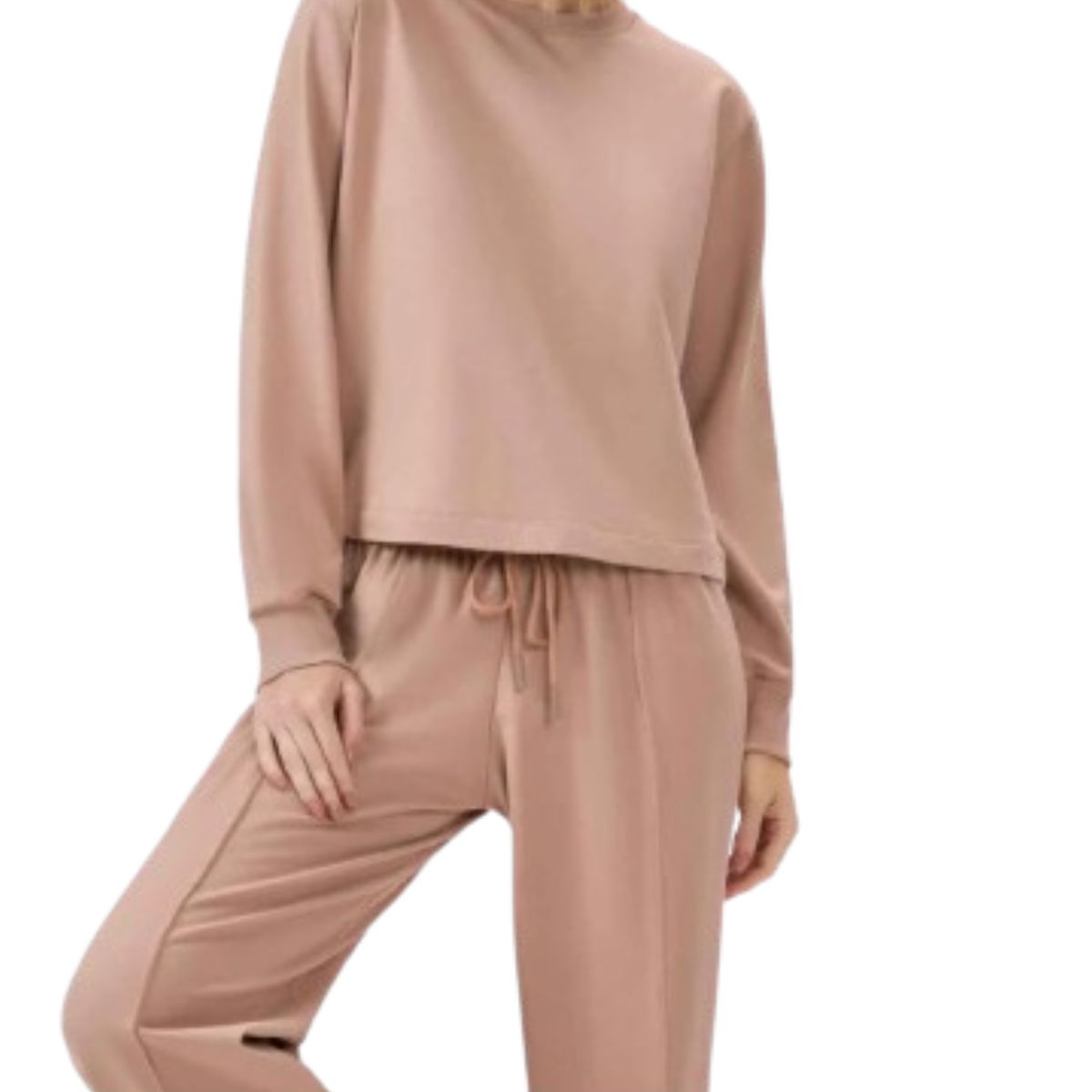 Homewear Chic: Conjunto Moletinho em Algodão Peluciado