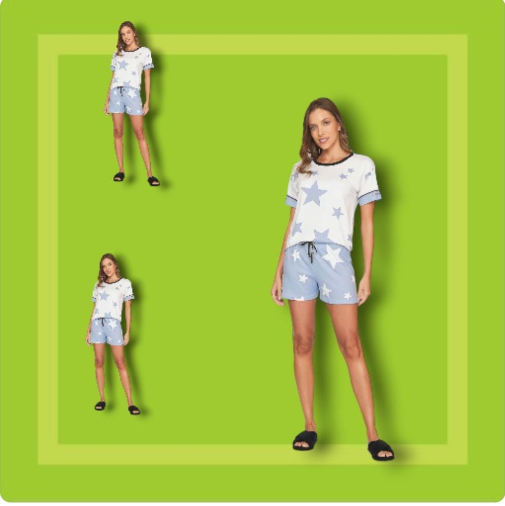 Pijama Curto Joyful Lua Luá