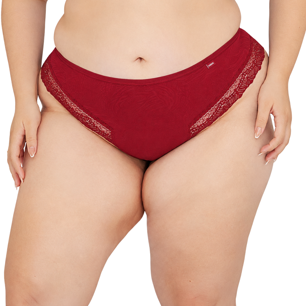 Calcinha Plus Size Tanga Brasileira com Renda