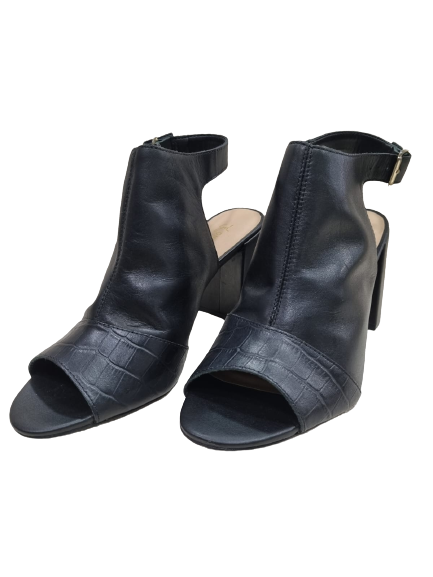 Salto Croco Preto/Atanado Stone Preto