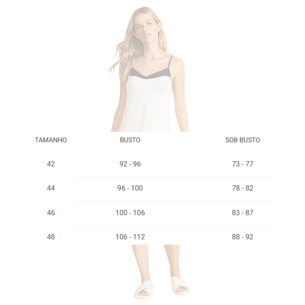 Camisola Curta Feminina em Viscose Stretch