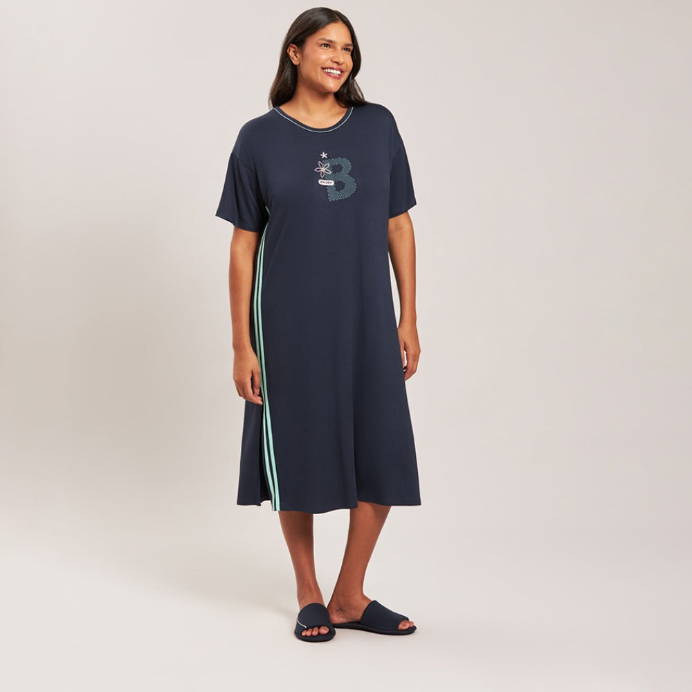 Camisola Midi Feminina em Viscose Stretch Conforto e Elegância