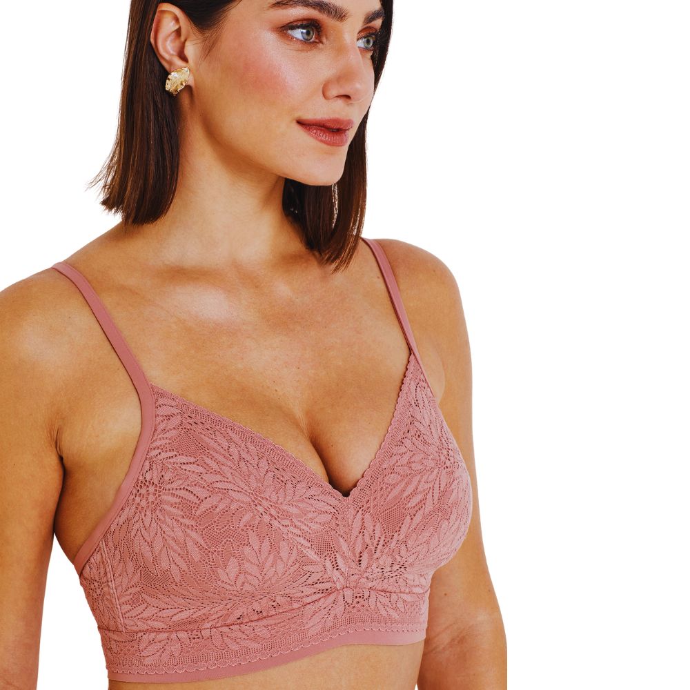 Sutiã em Renda com Sustentação 4S Suave, Segura, Sem Marcas e Sensorial