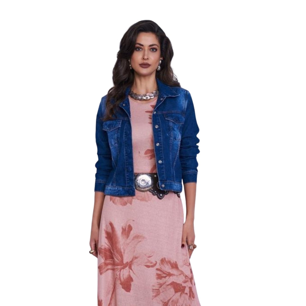 Jaqueta Feminina Basic Blue  Praticidade para o Dia a Dia