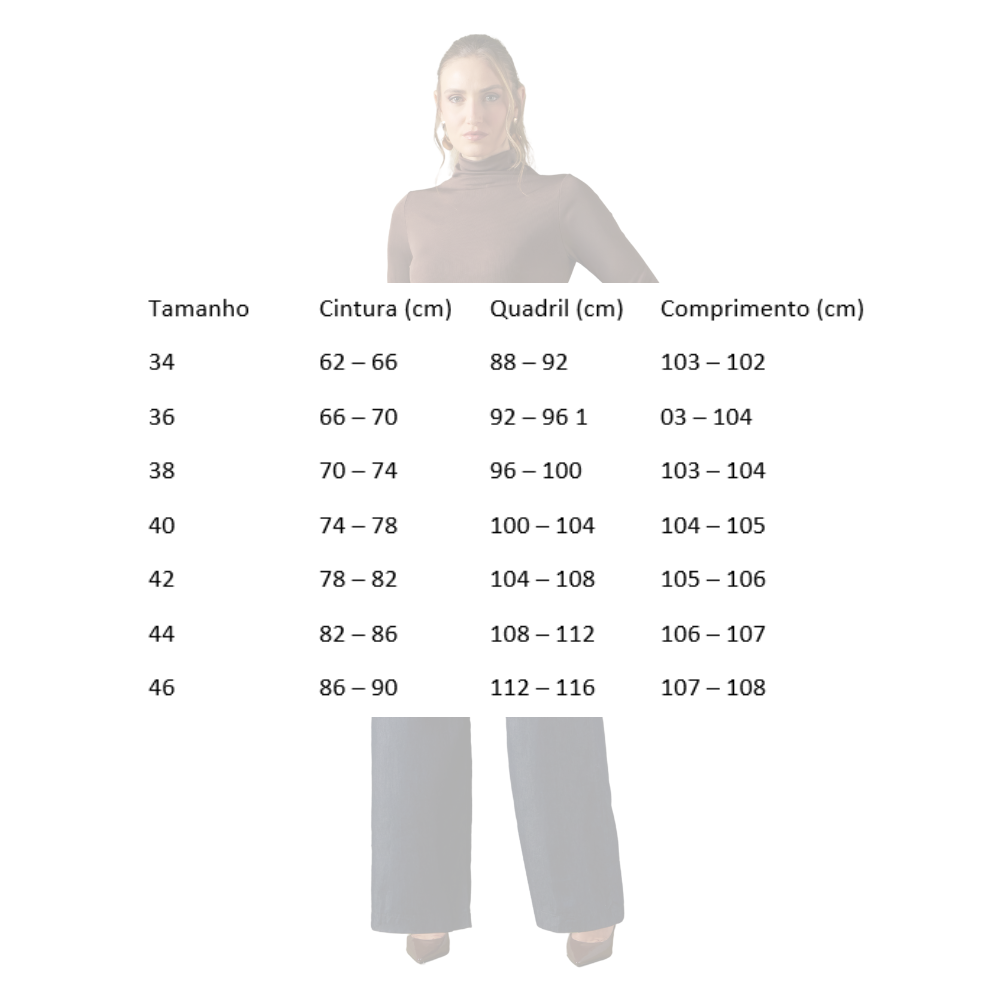 Calça Jeans Wide Leg Feminina em Algodão Tendência Atemporal - Detox