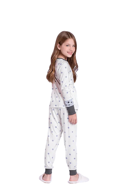 Pijama Slim Owl Shines Meia estação Lua Luá