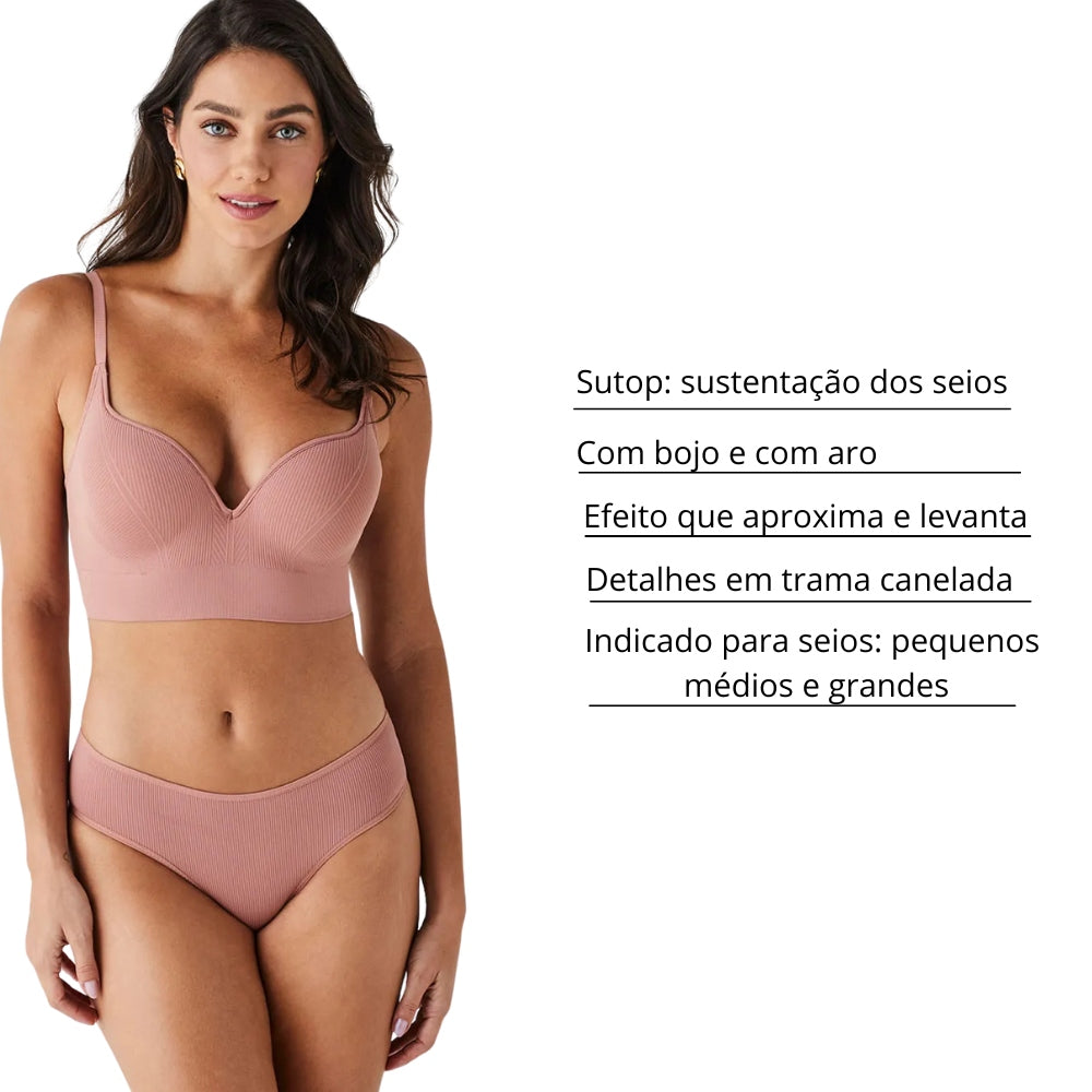 Sutiã com Bojo com Aro Sutop Liz