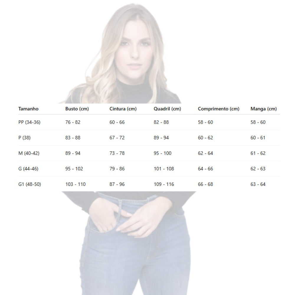 Básica Gola Alta Térmica Feminina Segunda Pele Policorp