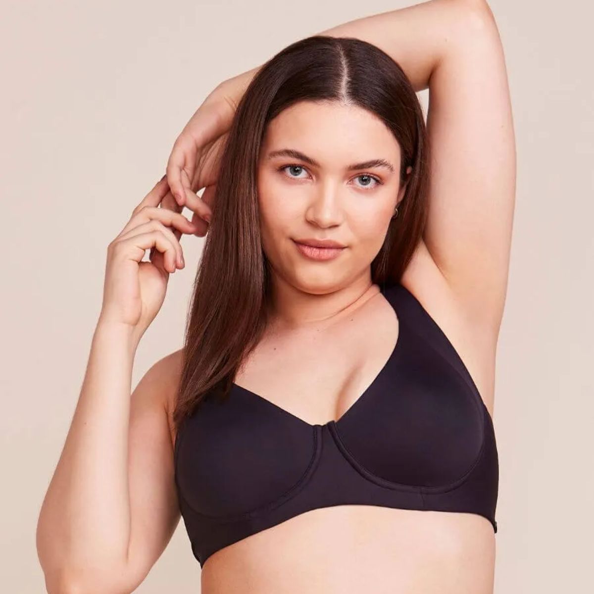 Sutiã Meia-Taça Ampla Cobertura com Aro e sem Bojo em Microfibra Hope