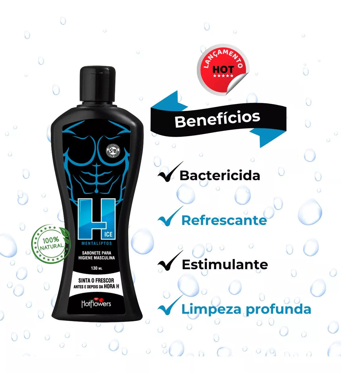 Sabonete Íntimo Para Higiene Masculina Mentaliptos HotFlowers