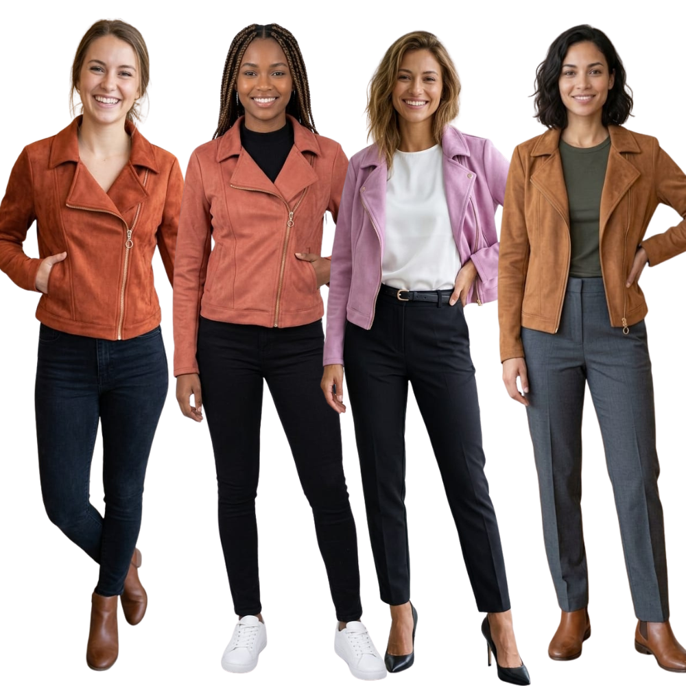 Jaqueta Feminina em Suede