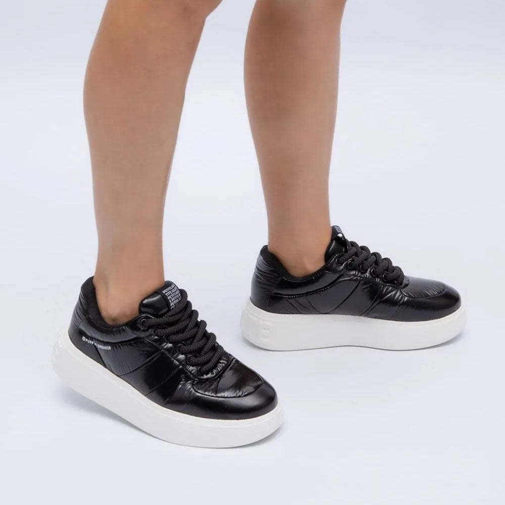 Tênis Puffer Feminino Preto - Superconfortável