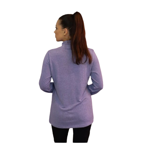 Blusa Feminina com Detalhes no Punho e Super Quentinha