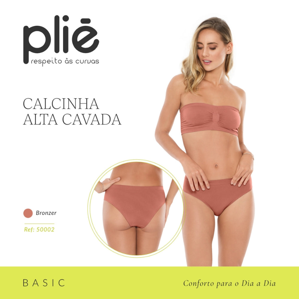 Calcinha Alta Cavada Conforto Ideal para o Dia a Dia com Tratamento Hidrófilo