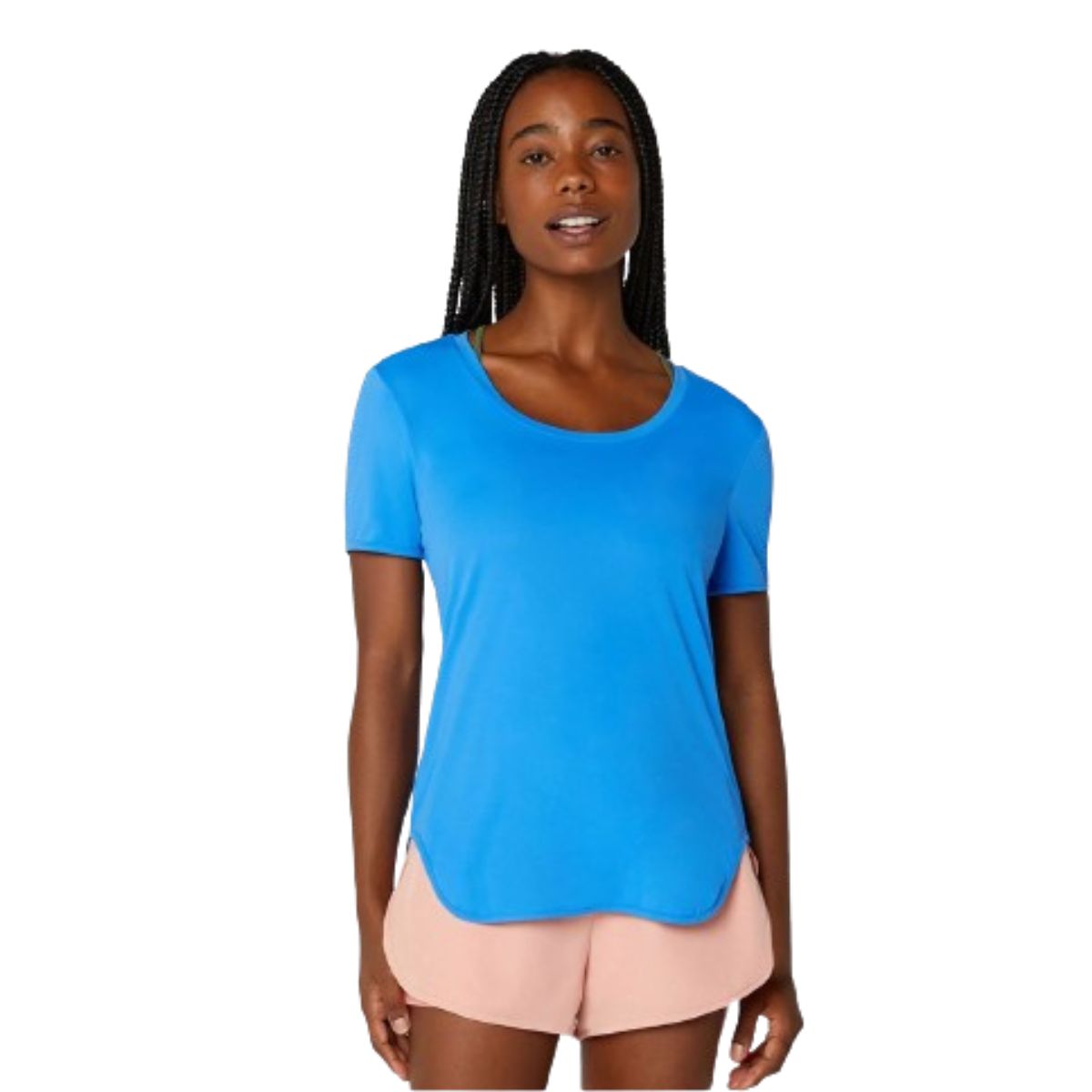 T-shirt Gola Redonda  e Modelagem Alongada Proteção UV e Secagem Rápida