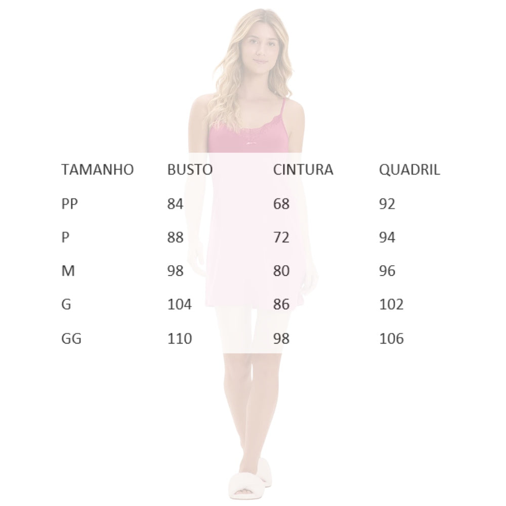 Camisola Feminina Alça em Malha Visco Comfy