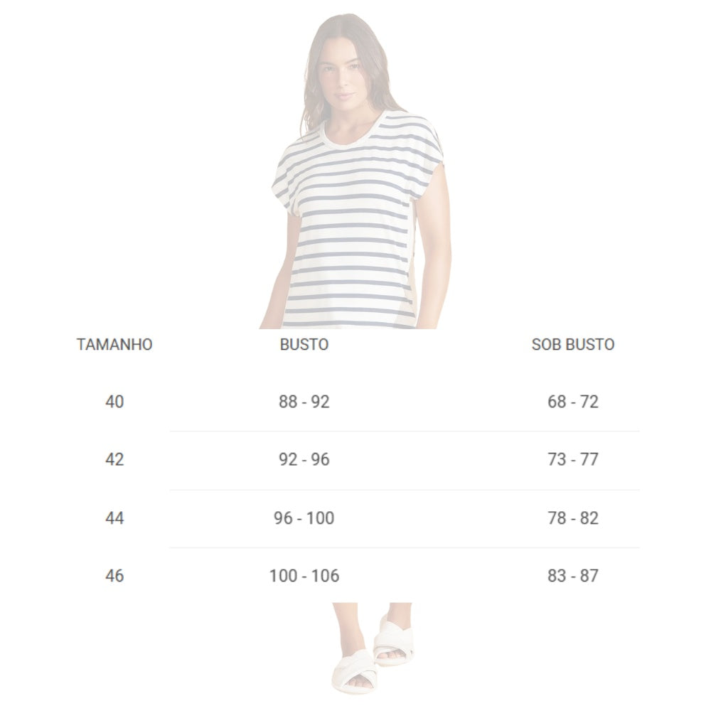 Pijama Feminino Curto De Viscose Fine Linen