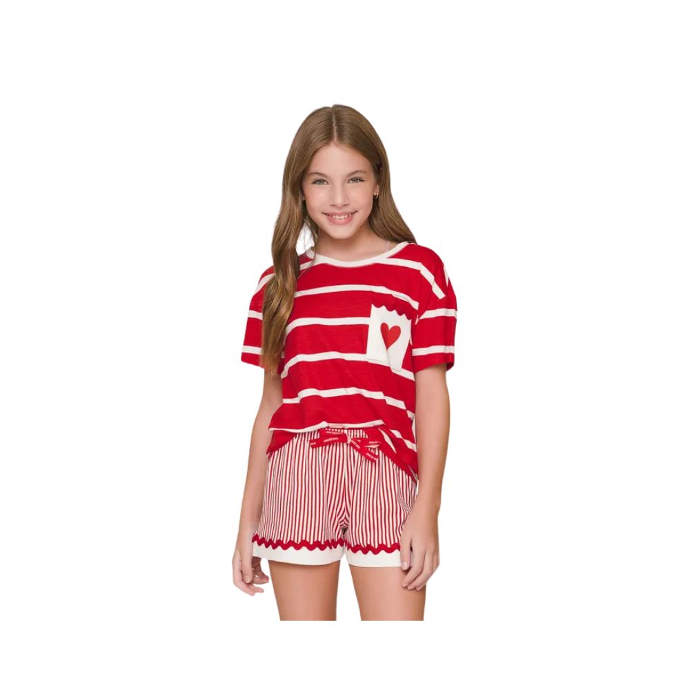 Pijama Curto Infantil Lua Luá Coleção Amore Mio