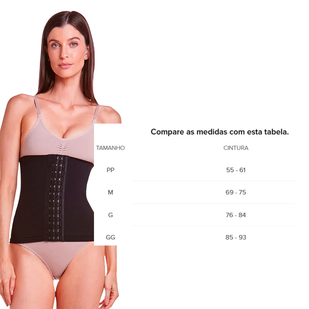 Cinta Corset Modeladora Reduz Medidas em até 5cm e Valorize sua Cintura