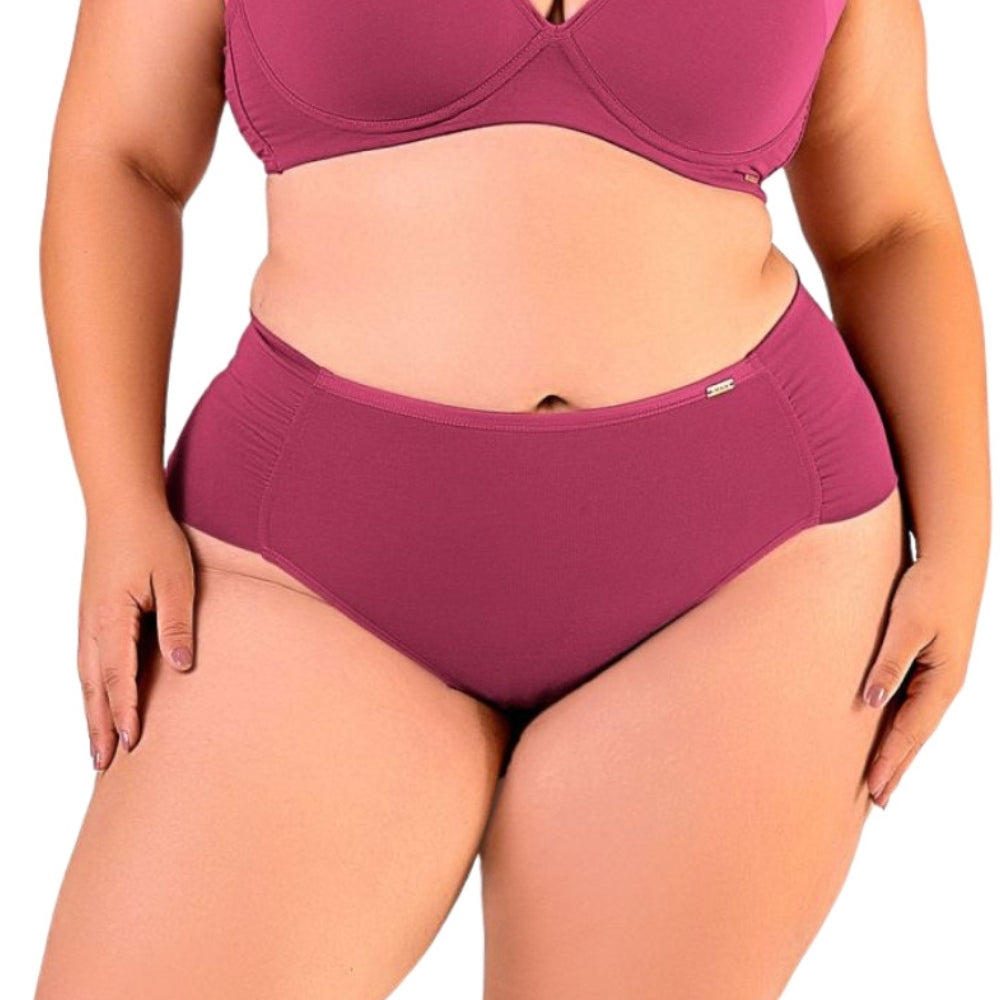 Calcinha Plus Bombom Fio Dental com Forro 100% Algodão Antibacteriano